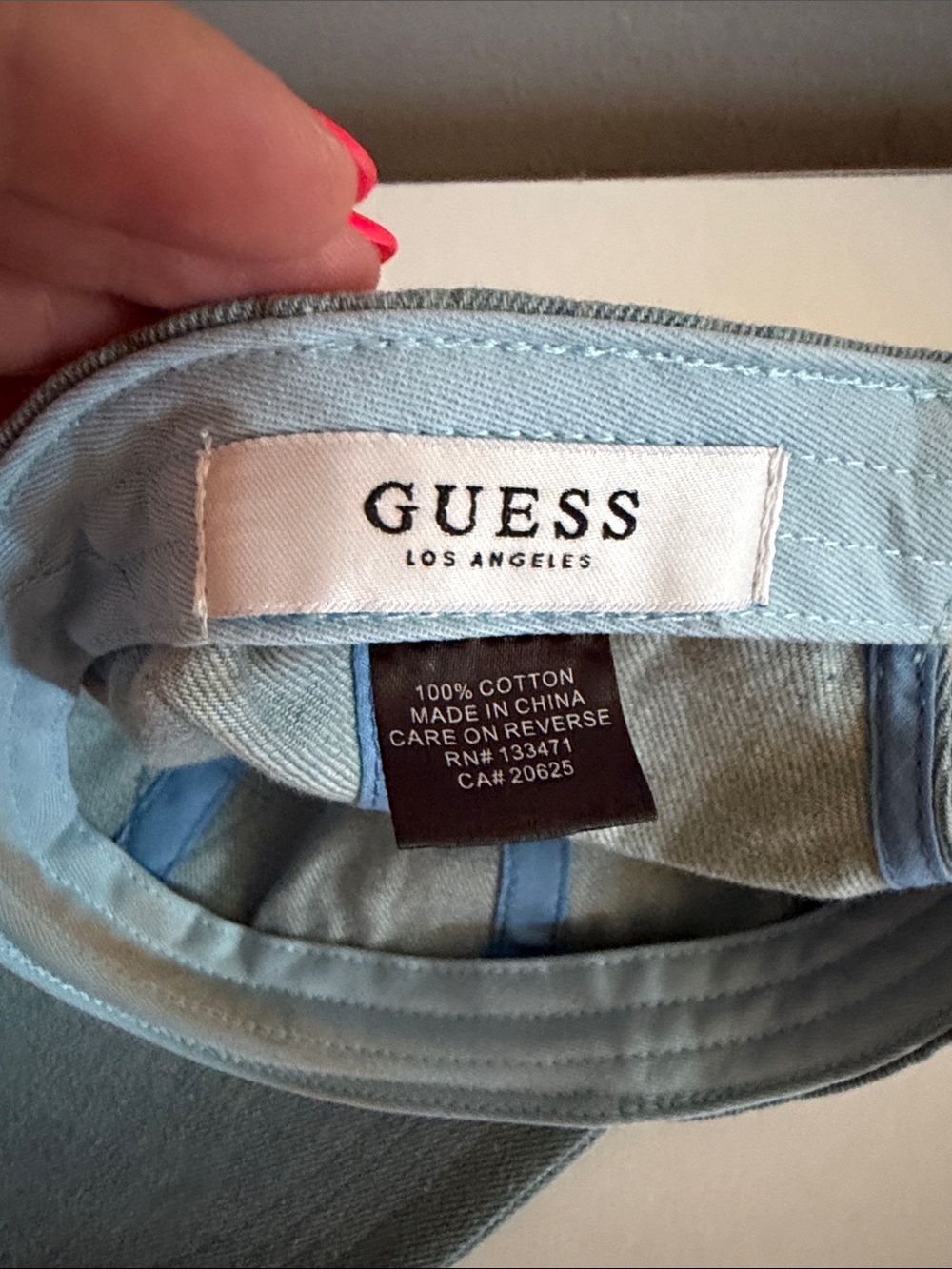 Vintage Guess denim Logo Baseball Cap image 2